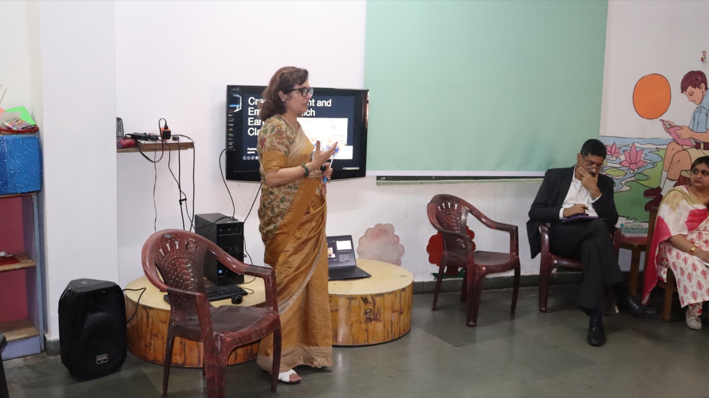 Educators sharing insights during classroom training workshop