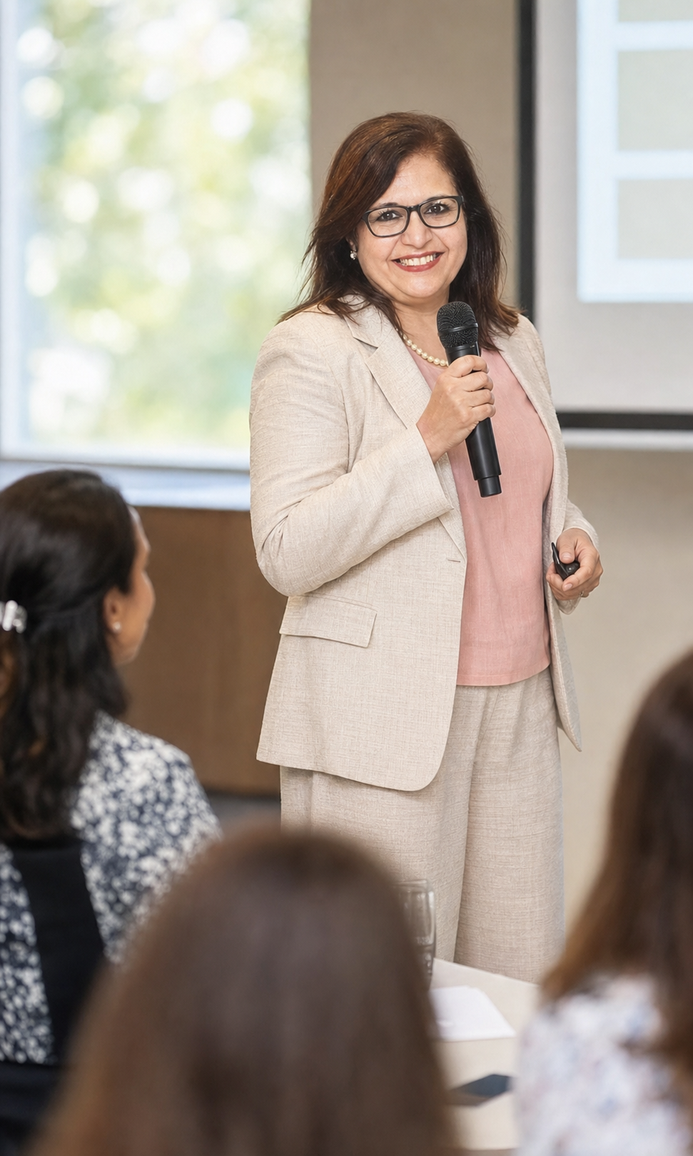 Anju Mehta leading a professional educator workshop